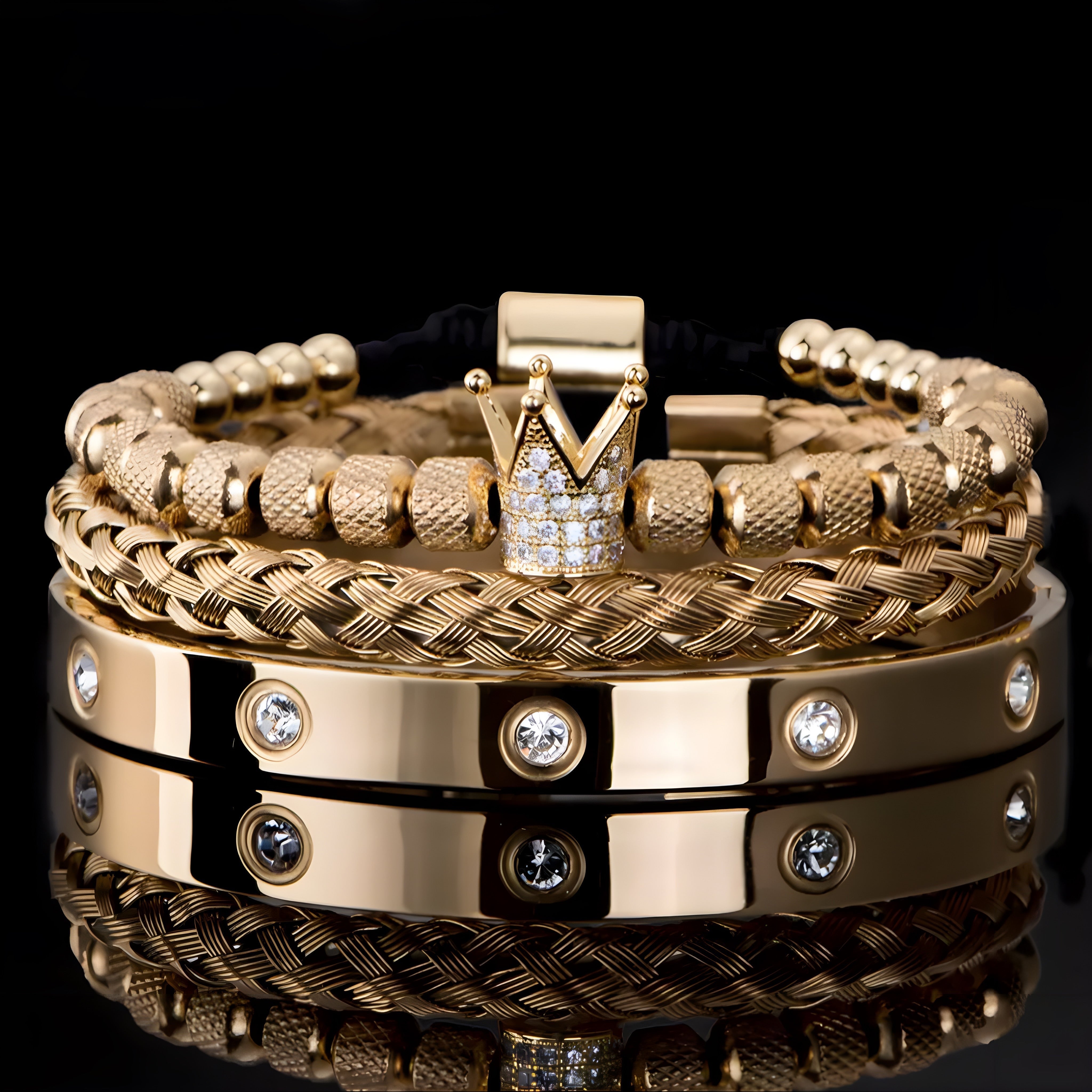 Skeleton Bracelet Set, 3 Pieces