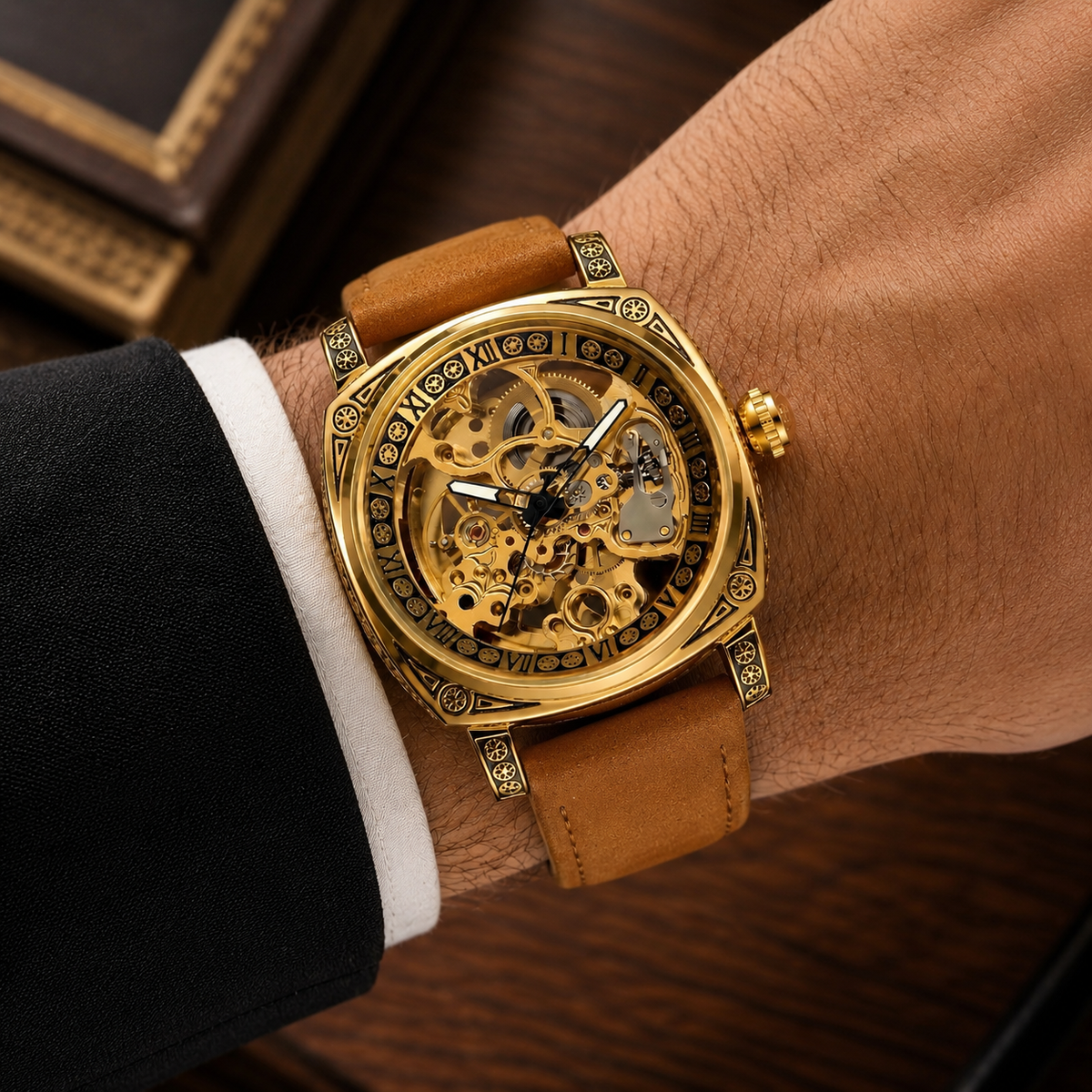 Skeleton Limited Anniversary Edition automatic watch by Moment Cadeau, product image 15