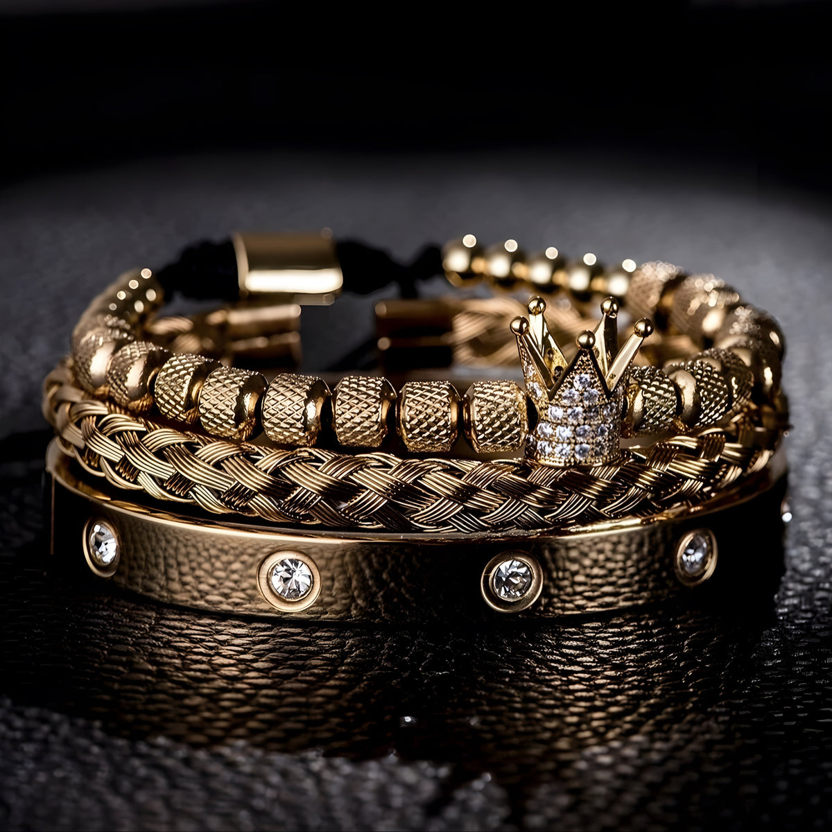 Skeleton Bracelet Set, 3 Pieces